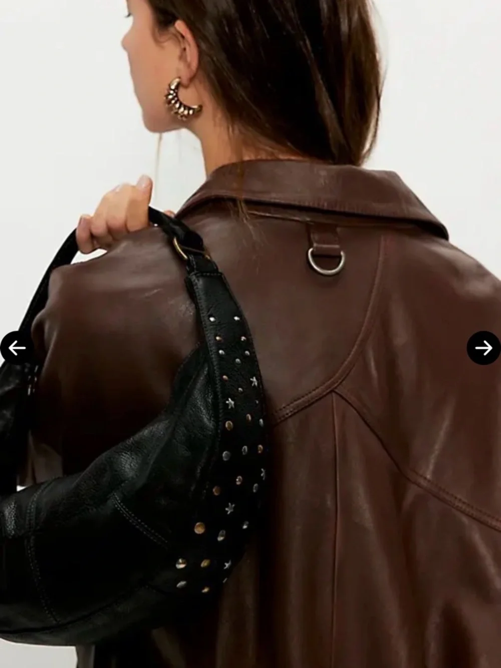 Free People Stellar Leather Shoulder Bag 🔥 - Picture 2 of 4